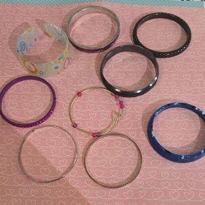 9 Colorful Bangle Set Wy2